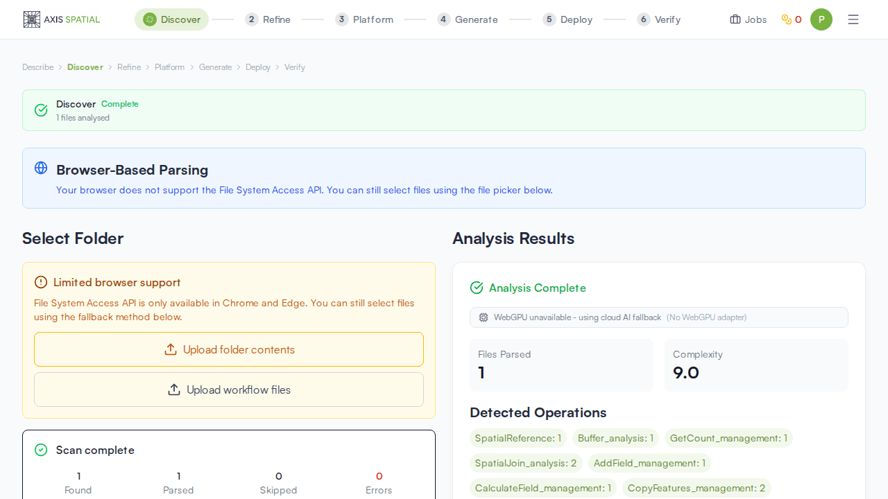 Migration Engine workflow discovery